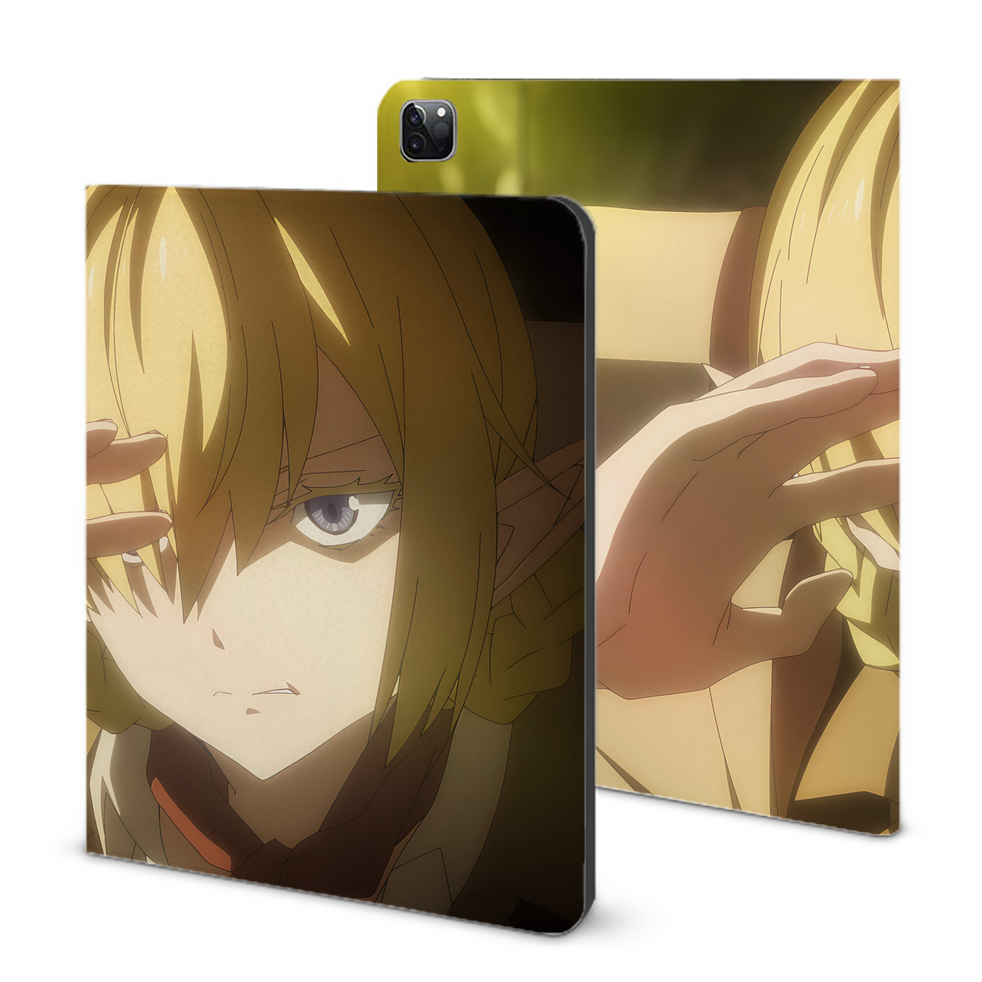 （画像用） 転スラ Regarding Reincarnated to Slime IPad ケース ブック型 PUレザー TPU 耐衝撃 軽量 薄型 ペン収納なし 全面保護 IPad 各モデル対応